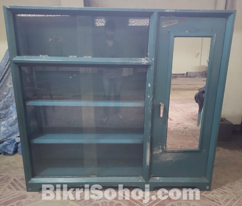 Durable Steel Showcase | 5ft 3in Length, Heavy Steel Build